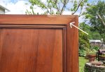 Ancienne paire de portes d'armoire en noyer n°10888