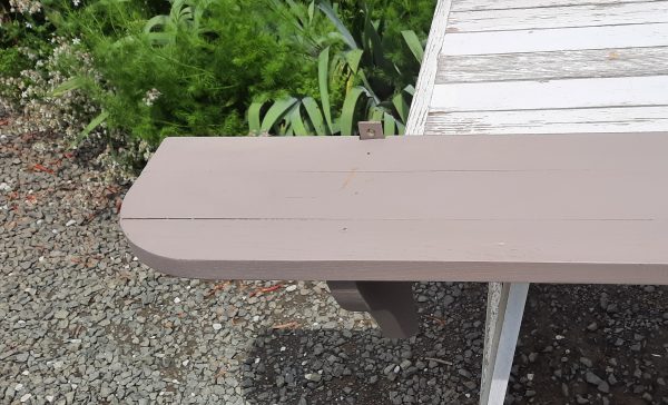 Grande étagère murale en bois exotique n°10889