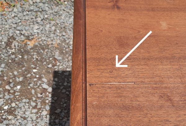 Ancienne table a écrire en noyer / Bureau / n°10990