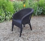 Fauteuil en rotin noir n°10991