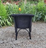 Fauteuil en rotin noir n°10991