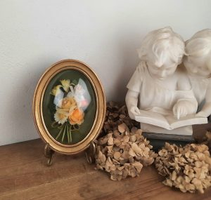 Cadre vintage / verre bombé / n°10875