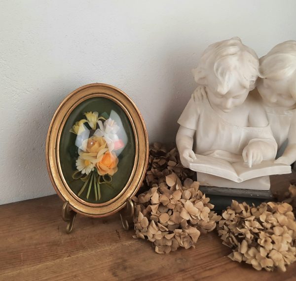 Cadre vintage / verre bombé / n°10875