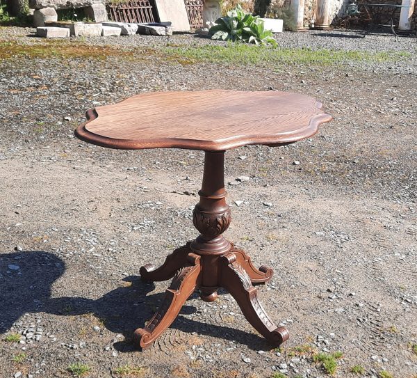 Ancienne table violon en chêne n°11015