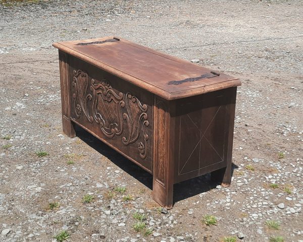Ancien coffre en chêne n°11020
