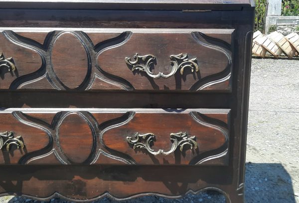 Ancien bureau a pente en merisier n°11021