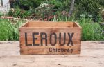 Ancienne caisse en bois Chicorée Leroux n°11024