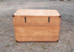 Ancienne grande caisse en bois exotique n°11025