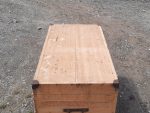 Ancienne grande caisse en bois exotique n°11025