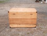 Ancienne grande caisse en bois exotique n°11025