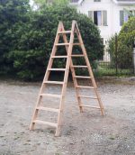 Ancienne échelle de peintre en bois n°11031