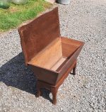 Ancien petit coffre a couture en chêne n°11032