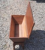 Ancien petit coffre a couture en chêne n°11032