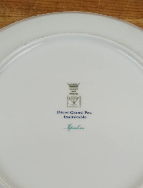 Plat a tarte en porcelaine / Berry / Ispahan / n°10865