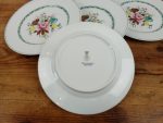 Lot 6 assiettes plates en porcelaine / Berry / Ispahan / n°10859