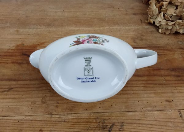 Saucière en porcelaine / Berry / Ispahan / n°10870