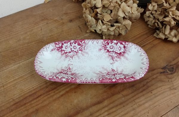 Ancien porte brosse en faïence Lunéville n°10857