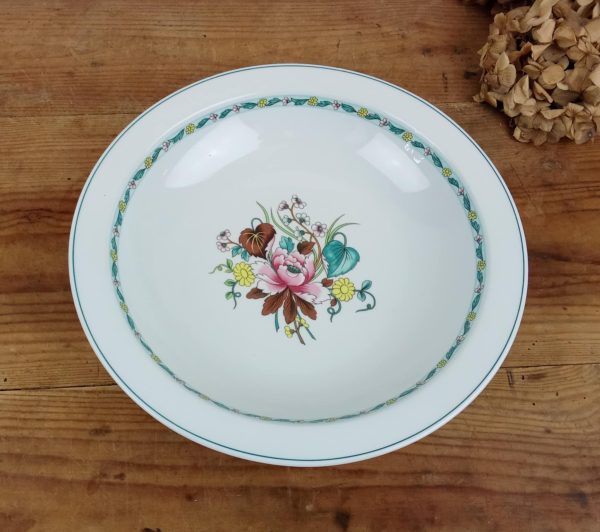 Plat a sauce en porcelaine / Berry / Ispahan / n°10866