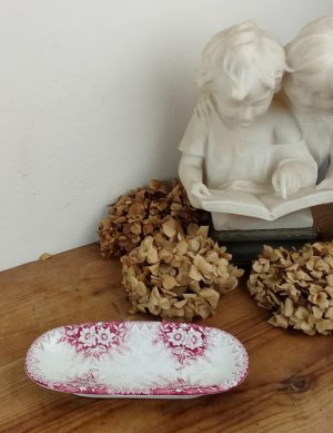 Ancien porte brosse en faïence Lunéville n°10857
