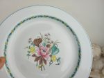 Plat rond en porcelaine / Berry / Ispahan / n°10864