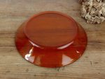 Plat vintage / Verre ambré / n°10849