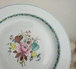 Lot 6 assiettes plates en porcelaine / Berry / Ispahan / n°10859