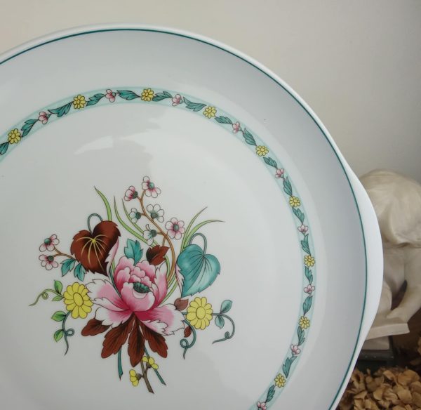 Plat a tarte en porcelaine / Berry / Ispahan / n°10865