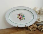 Grand plat ovale en porcelaine / Berry / Ispahan / n°10863