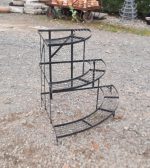 Ancienne étagère d'angle en métal pour plante n°11066 // Réservé //