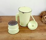 Cafetière vintage en tôle émaillée n°14079
