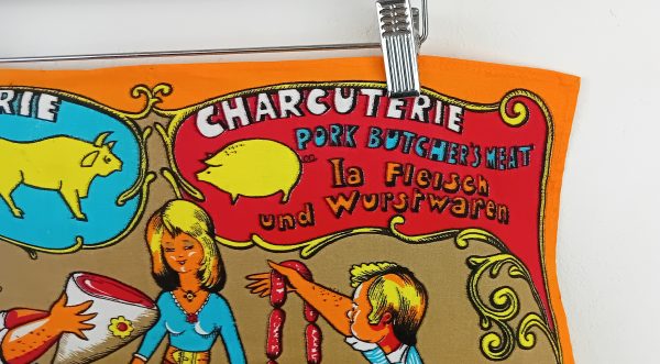 Torchon / calendrier 1973 / vintage / n°14089