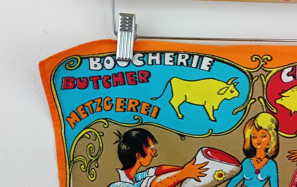 Torchon / calendrier 1973 / vintage / n°14089
