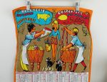Torchon / calendrier 1973 / vintage / n°14089