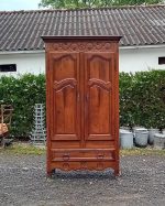 Ancienne Armoire / Penderie / Louis XV / Chêne / n°14081