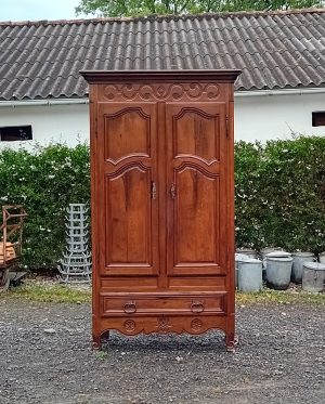 Ancienne Armoire / Penderie / Louis XV / Chêne / n°14081