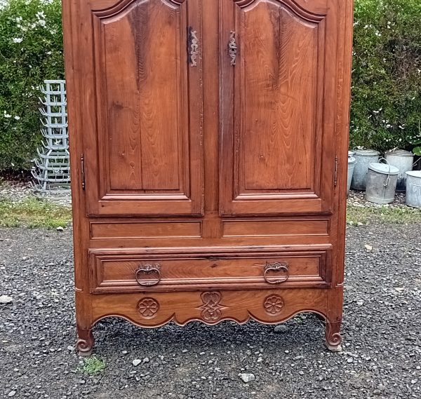Ancienne Armoire / Penderie / Louis XV / Chêne / n°14081