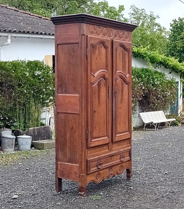 Ancienne Armoire / Penderie / Louis XV / Chêne / n°14081