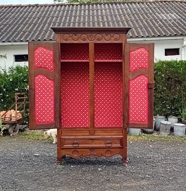 Ancienne Armoire / Penderie / Louis XV / Chêne / n°14081