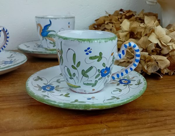 Lot de 5 tasses a café / Martres Tolosane / n°14097