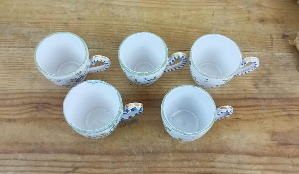 Lot de 5 tasses a café / Martres Tolosane / n°14097