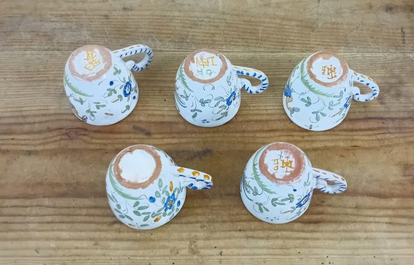 Lot de 5 tasses a café / Martres Tolosane / n°14097