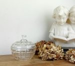 Ancien sucrier en verre moulé pressé n°11111