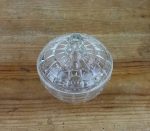 Ancien sucrier en verre moulé pressé n°11111