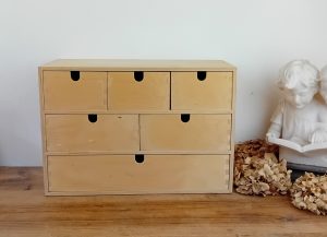 Boite pour rangement / 6 tiroirs / n°11102