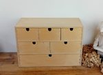 Boite pour rangement / 6 tiroirs / n°11102