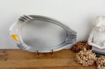 Grand plat vintage / Oie / Barbotine / n°11109