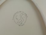 Grand plat vintage / Oie / Barbotine / n°11109