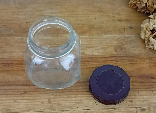 Ancien bocal a bonbons d’épicier en bakélite n°11130