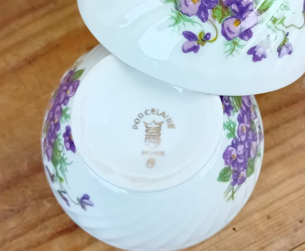 Lot de 2 bols vintages en porcelaine / Violette / n°11127