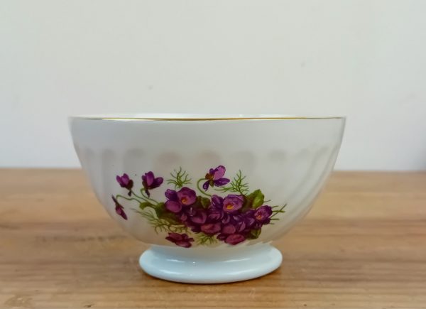 Bol vintage en porcelaine / Violette / n°11128